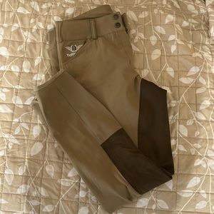 Tuff Rider Piaffe Full Seat Breeches Fawn/Coffee reg fit